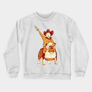 The boy and his bulldog Crewneck Sweatshirt